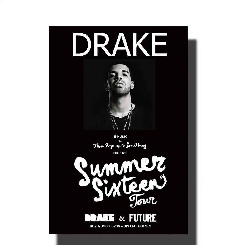 M749 Drake Future Concert Art Шелковый плакат 14x21 24x32 печать холст картинки Украшение На Заказ