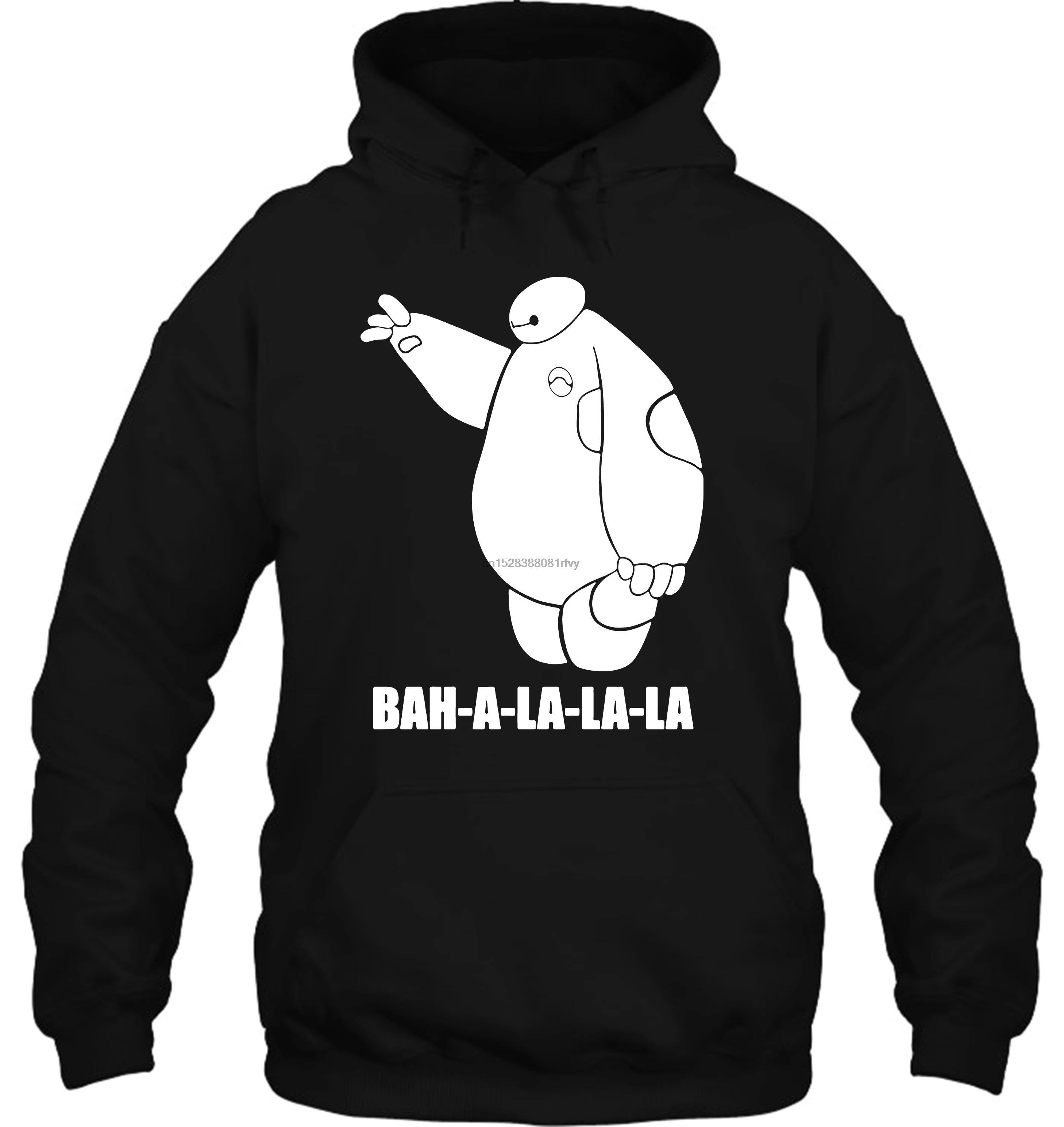 Мужская толстовка BAYMAX BA LA BIG HERO 6 забавная черная унисекс футболка DW11 женская уличная одежда