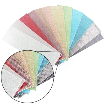 

Automotive Interior Stickers Glass Crystals DIY Decoration Sticker for Car Mobile Phone Laptop Buttons Styling Bling