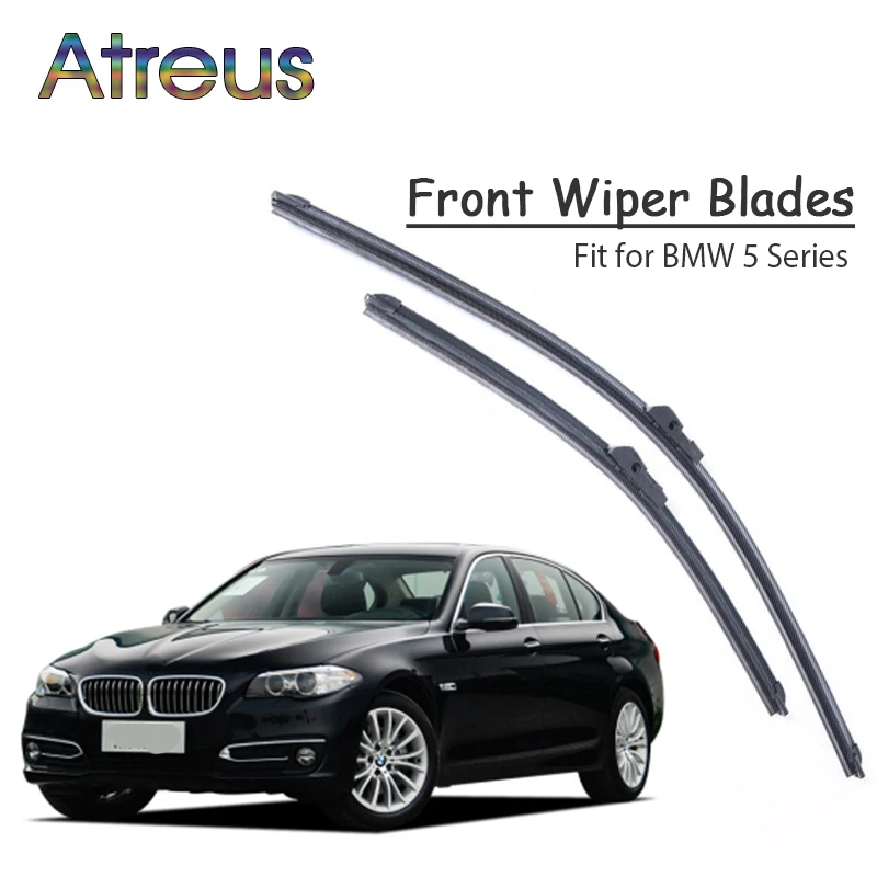 Atreus 2pcs High Quality Long Life Rubber Front Wiper Blades For Bmw