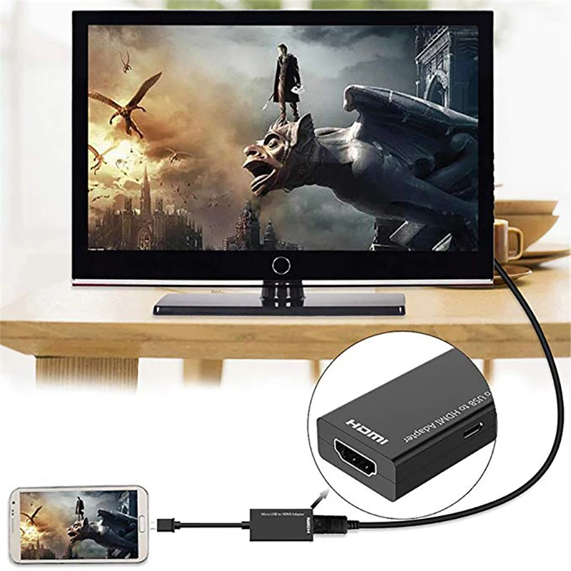 Микро USB к HDMI адаптер конвертер кабель 1080P HDTV для Android устройств samsung Galaxy Note 4, Note Edge, S2, LG, htc Xiaomi M8