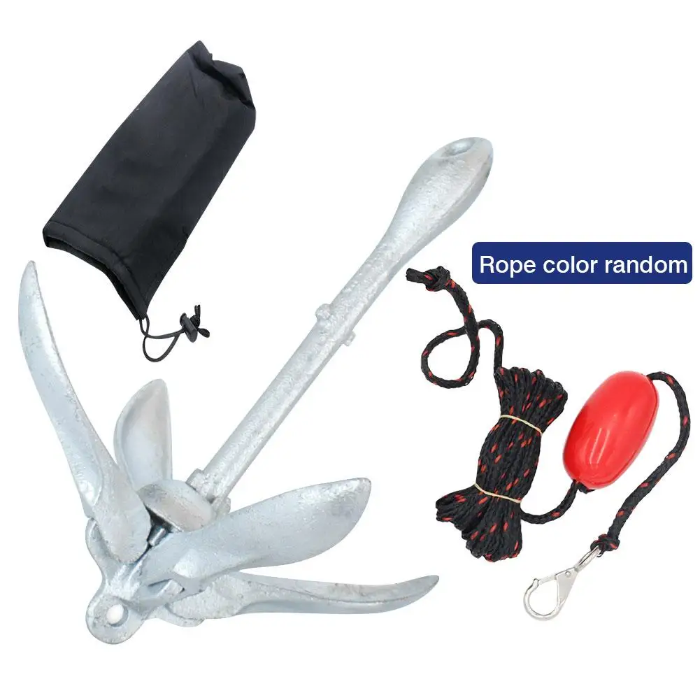 Foldable Delta Anchor Pool Anchor Grapnel Anchor Boat Anchor With Claw For Kayak Canoes