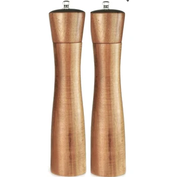 

Wooden Salt and Pepper Grinder, Adjustable Manual Salt Grinder, Acacia Wood, Pepper Mill with Ceramic Core(2 PCS)