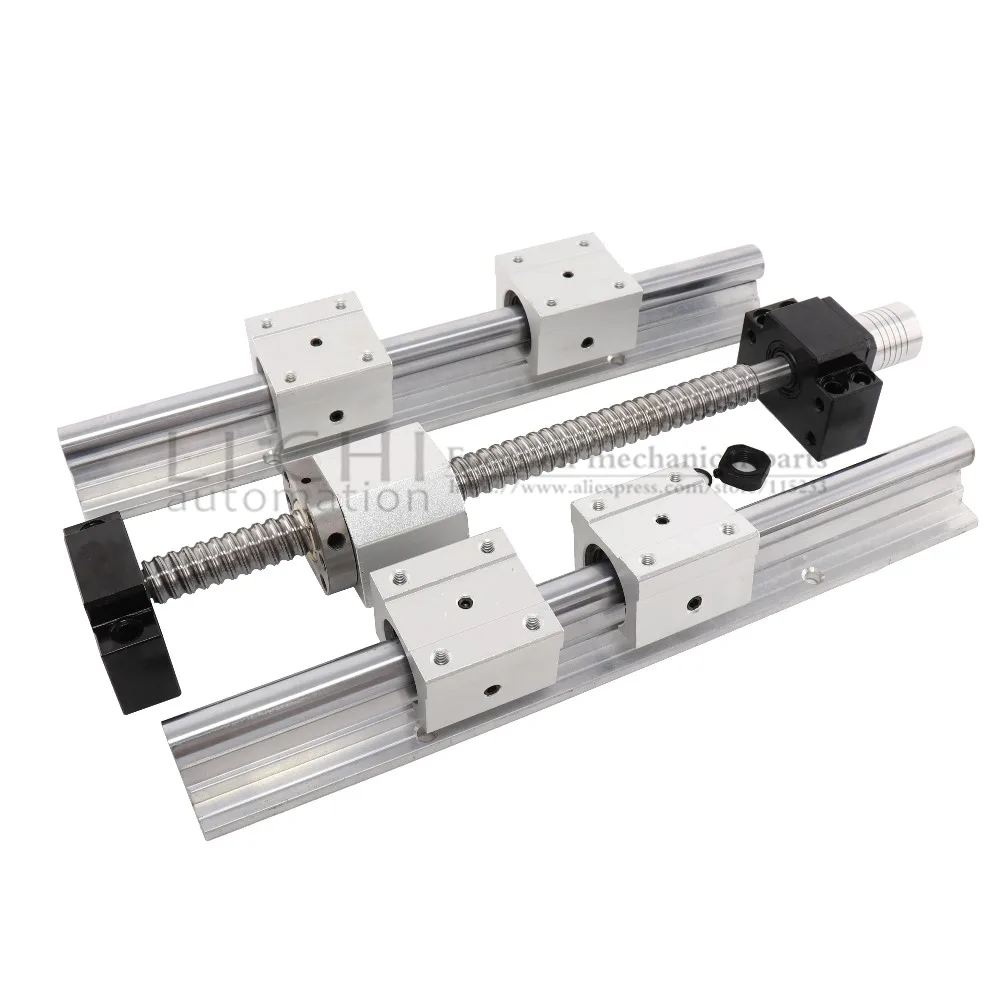 sfU1605 standard processing+BK12BF12 linear track support sbr20 axle Guide+ a group of spherical propeller