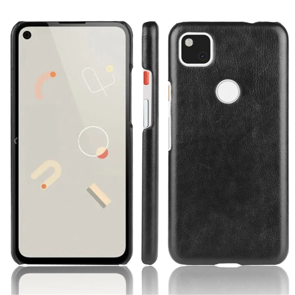 Для Google Pixel 4a чехол Роскошный Личи Striae PU кожаный жесткий для 5G 4 a Pixel4a телефона