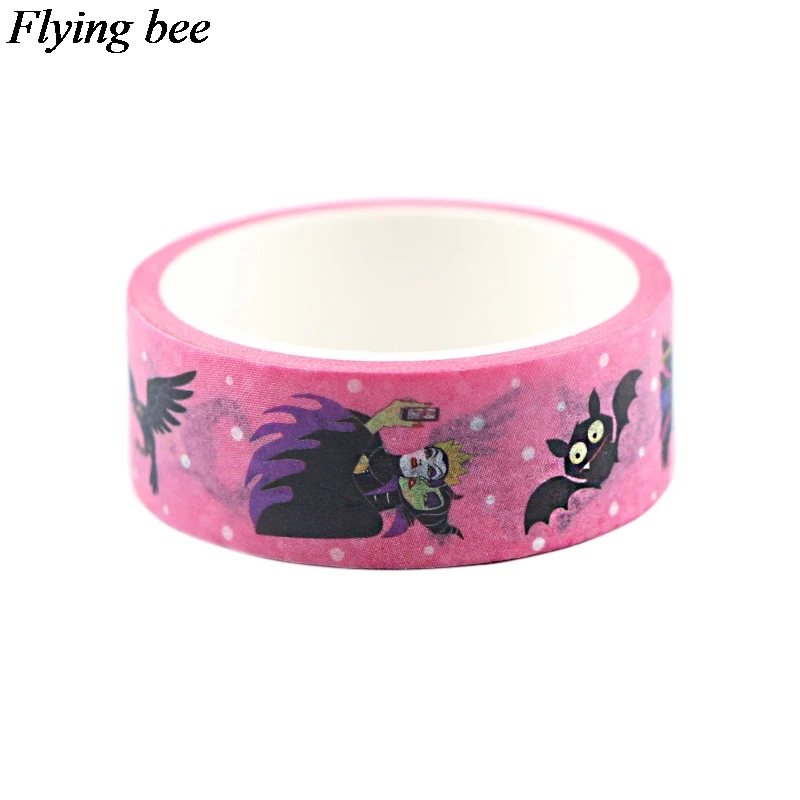 Flyingbee 15 мм X 5 м Maleficent The Evil queen васи лента бумага DIY декоративная клейкая лента канцелярские Маскировочные ленты X0686