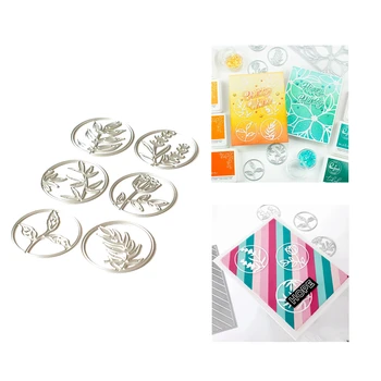 

2020 New Layer Metal Cutting Dies and Scrapbooking For Paper Making Floral Circles Embossing Card Frame Craft Die Cuts No Stamps