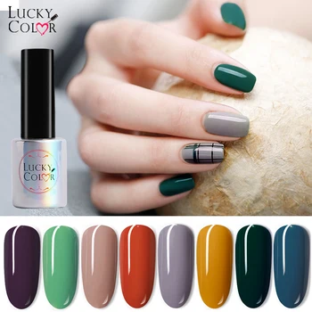 

18 Colors Gel Polish Nails Vernis Semi Permanant UV Nail Art Varnish gel everything for nail design 2020 Manicure Luckycolor