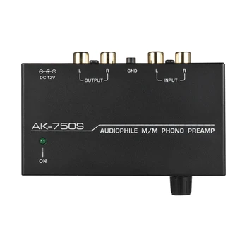 

Ak-750S Mixer with Level Control, Mobile Phone Preamplifier Preamplifier Rca Input and Output Interface,Eu Plug