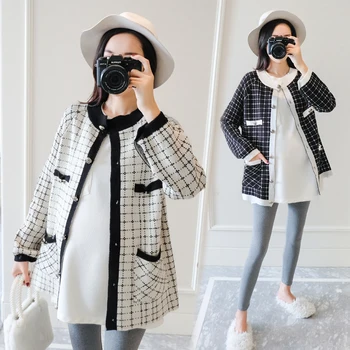 

Korean Plus Size Sweaters Womens Loose Maternity Winter Cardigans Maternity Best Selling Products 2020 Autumn Pregnancy Sweater