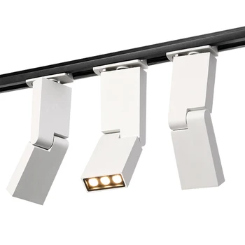 

led lights IP20 220V 6W12W cree chip high power LED track spolights warm/cool white aluminum ceiling lamp for room