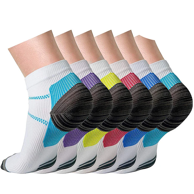 

Short Compression Sport Socks for Women Men Ankle Support Socks Breathable Anti-slip Sports Socks for Running Cycling Gym Yoga