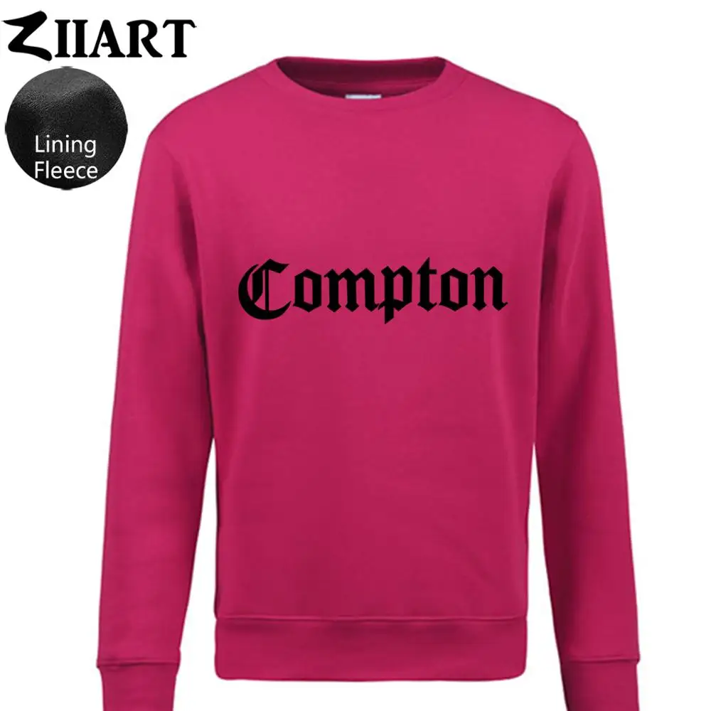 Rose Red Compton Готический шрифт девушки женщина флис Толстовка Пара Одежда ZIIART - Цвет: Rose Red