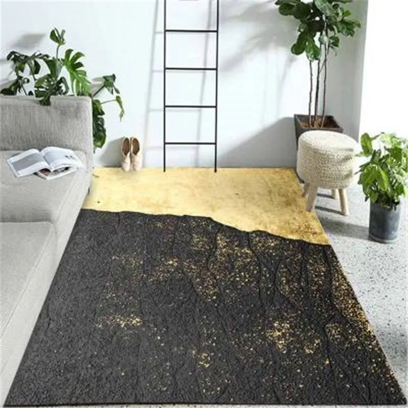 

Postmodern Abstract Ins Modern Nordic Light Luxury Living Room Carpet Customize Household Lounge Rug Machine Washable Floor Mat