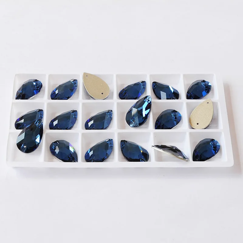 CTPA3bl 3230 Best Quality Loose Rhinestones Montana Color Sew On Stone Flatback Glass Stones For Clothes Garment Handmade Bags | Дом и сад