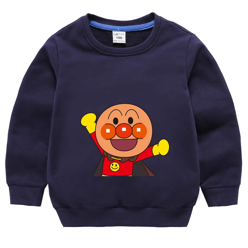 as picture Для мальчиков и девочек, аниме Anpanman, смешной цвет, детские летние топы с круглым вырезом, Детская футболка с героями мультфильмов, Детский свитер - Цвет: as picture