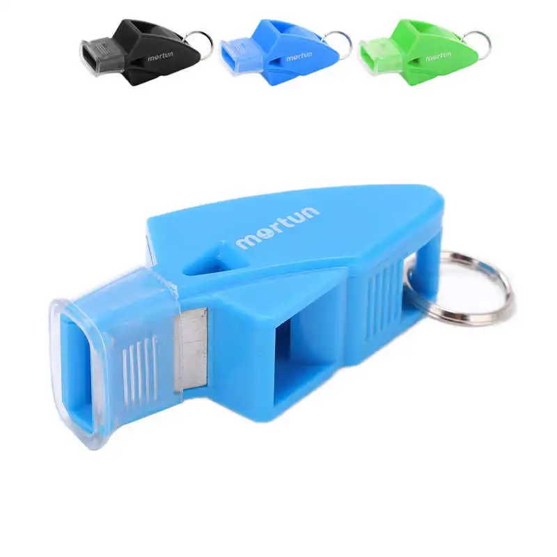 Whistle Crisp Sound Football Whistle with Lanyard Finger Clip for Sports for Emergency 2