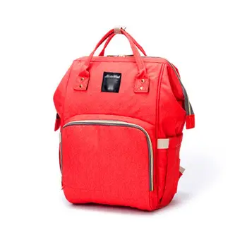

Red fashion Mummy bag Multi-function Large capacity Waterproof Travel Backpack Portable diaper bags Fashion Durable bottle bags