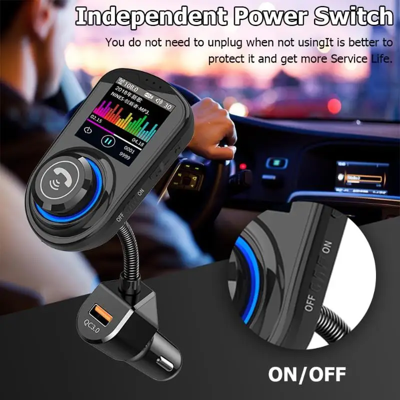 G45 Bluetooth Handsfree автомобильный комплект fm-передатчик MP3-плеер QC3.0 USB зарядное устройство