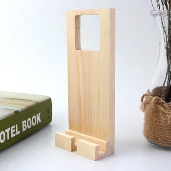 

Wall Plug Mobile Phone Holder Lazy Durable Hole Office Home Stand Convenient Bed Rack Practical Charging Wooden