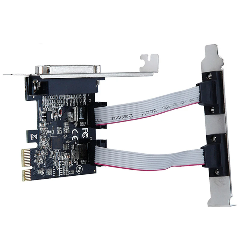 PCI express до 2 RS232 серийный COM порт 1 принтер параллельный порт карта адаптер для компьютера конвертер TXB076