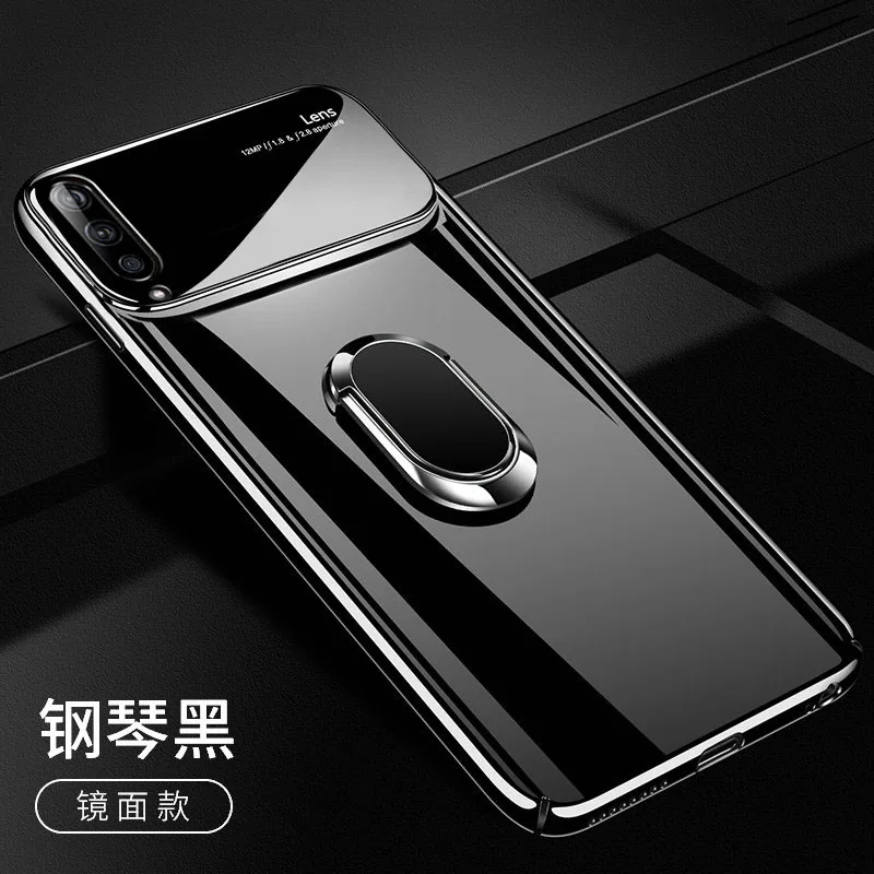 black Для Xiaomi mi 9 чехол Роскошный Жесткий ПК с подставкой Кольцо Магнит тонкий защитный чехол на заднюю панель для Xiaomi mi 9 SE 9se mi 9 lite - Цвет: black