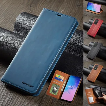 

Luxury Magneti Flip Leather Case For Samsung S20 Ultra S20 Plus A51 A71 A81 A70 A50 A20E S8 S9 S10 S7 edge Wallet Card Cover