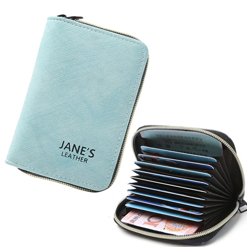 JANE'S кожаный кошелек для мужчин и женщин с отделением для карт, Обложка для паспорта, сумка для ID, кредитных карт, чехол, маленький кошелек для монет, для документов, для мужчин ts - Цвет: green
