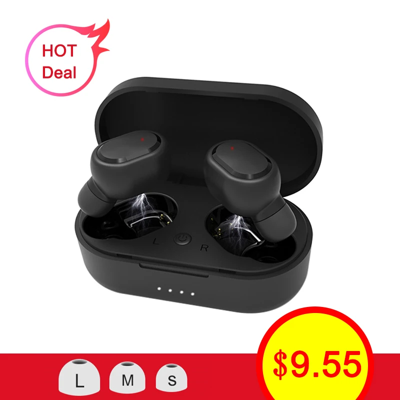 

M1 Bluetooth Earphone PK Redmi Airdots Wireless Earbuds 5.0 TWS Earphone Noise Cancelling mic Headsets for iPhone Xiaomi Huawei