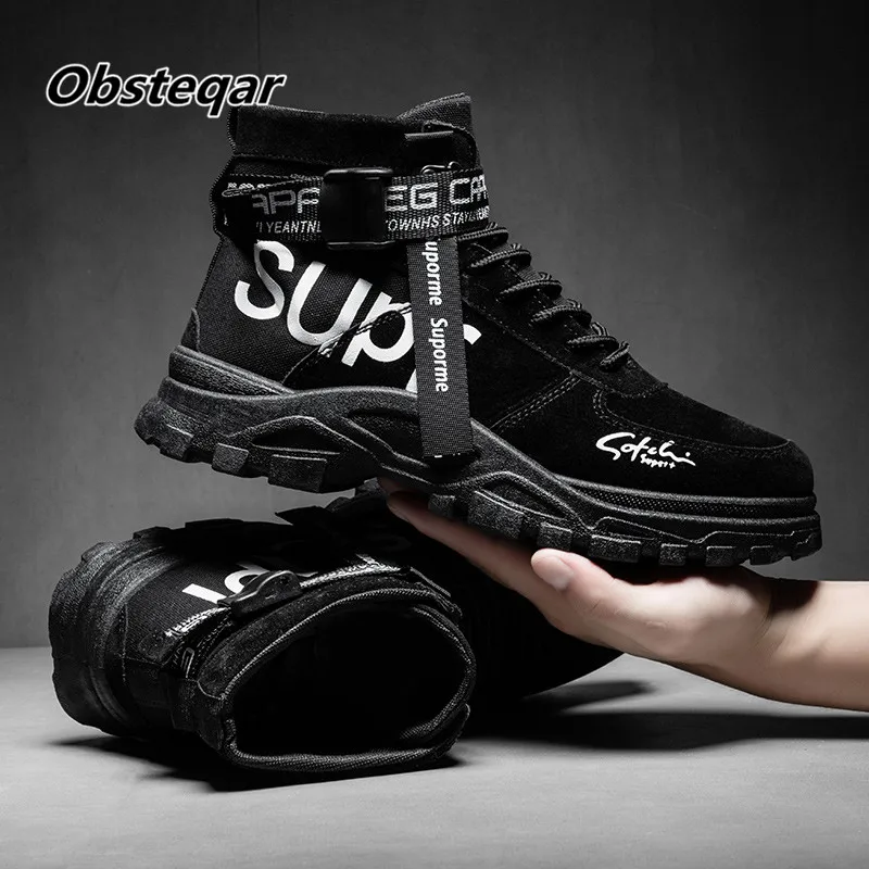 

Winter men's short boots comfortable and breathable men's outdoor sports shoes wear-resistant non-slip men's shoes shoes for men