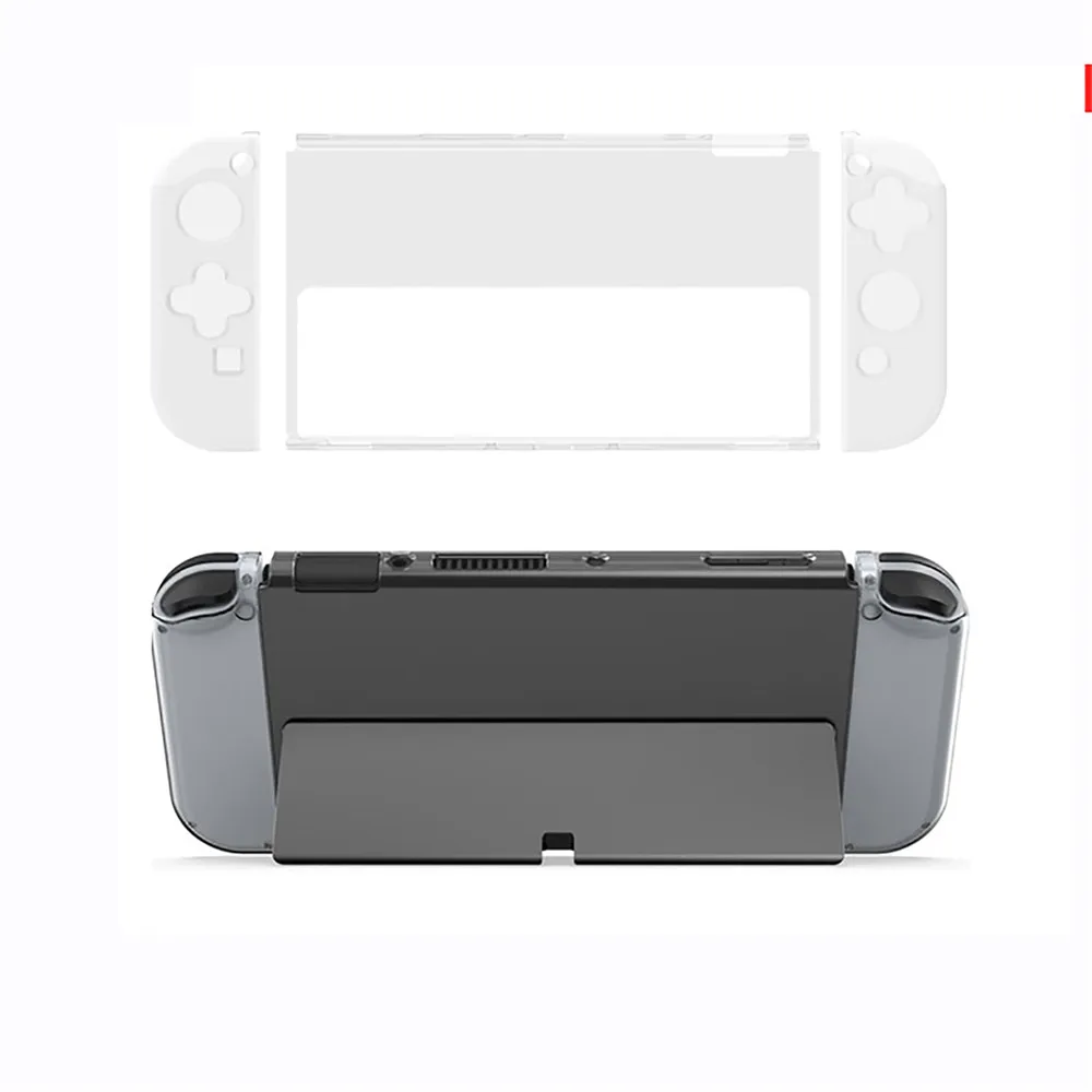 

Transparent Crystal Case Left Right Handle Cover + Host PC Protective Shell for Switcholed Controller