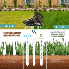 Газон надувная обувь газон шпильки 4 регулируемые плечевые ремни и металлическая пряжка тяжелый газон шипами сандалии, перчатки, газон шипы