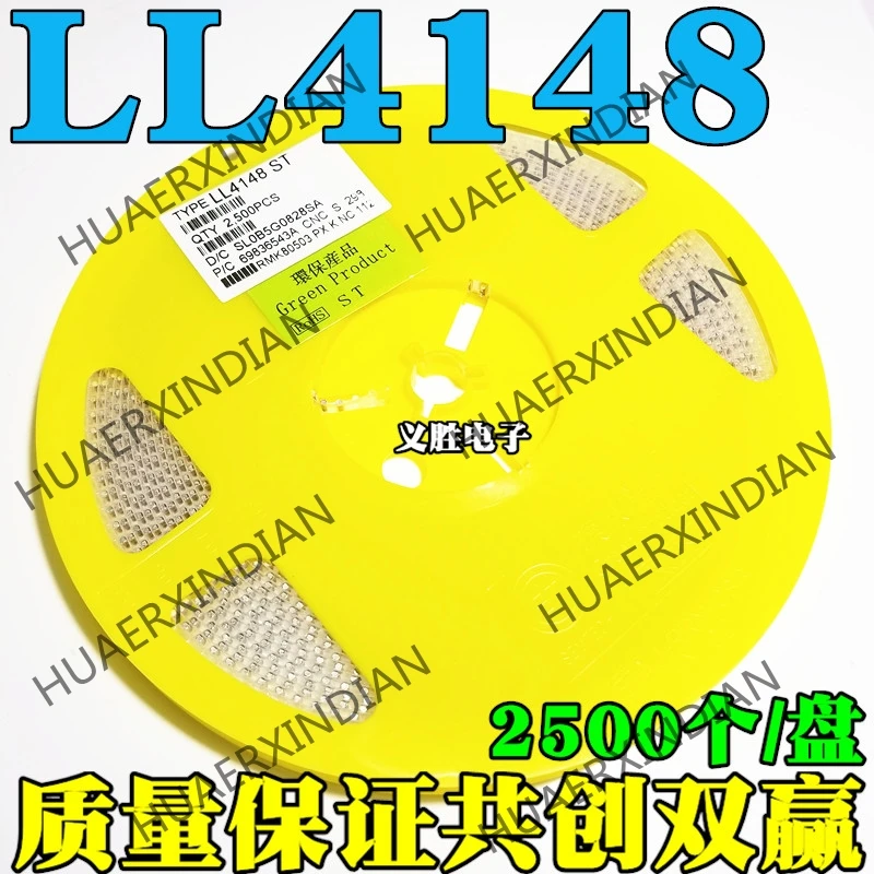 2500 шт. 1N4148 LL4148 SOD-80 цилиндрический стеклянный LL34 1206