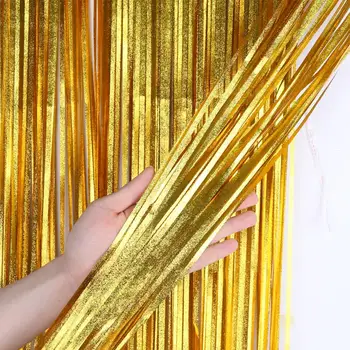 

2M 3M Wedding Decoration Party Backdrop Curtains Tinsel Foil Curtain Photo Booth Birthday Party Decorations Adult