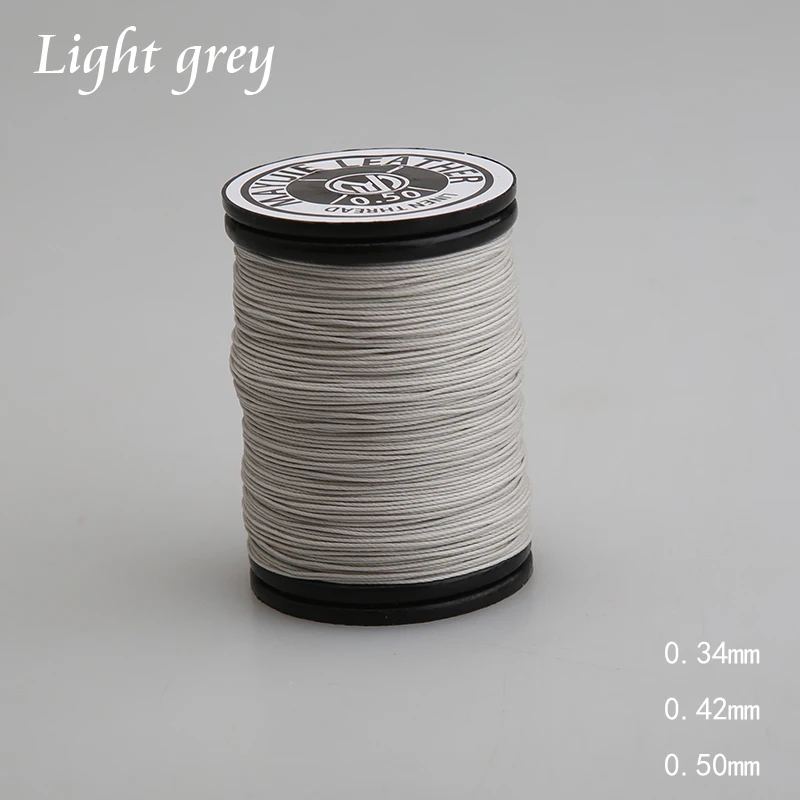 Round Waxed Thread Strong Polyester Cord Wax Coated Strings for Leather Craft Repair Shoes Sewing DIY Tools Wallet Saddle