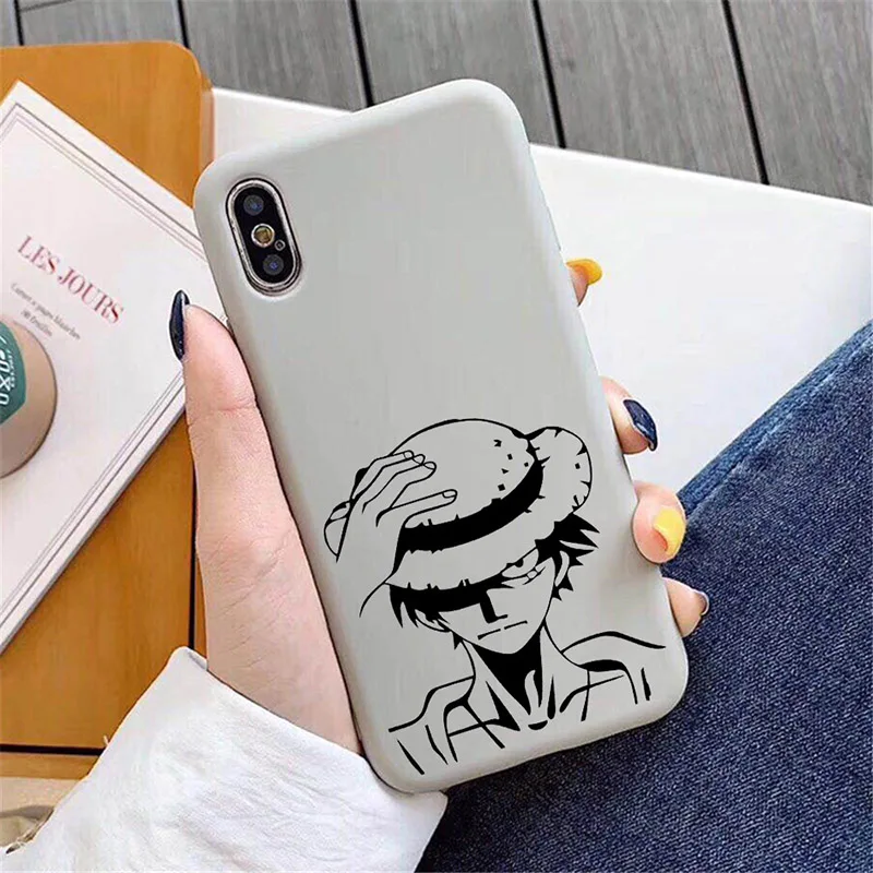 One Piece Luffy Ace чехол для iPhone 11 XR X Xs Max 8 7 6 Plus 6S 5S SE Мягкий силиконовый телефона с