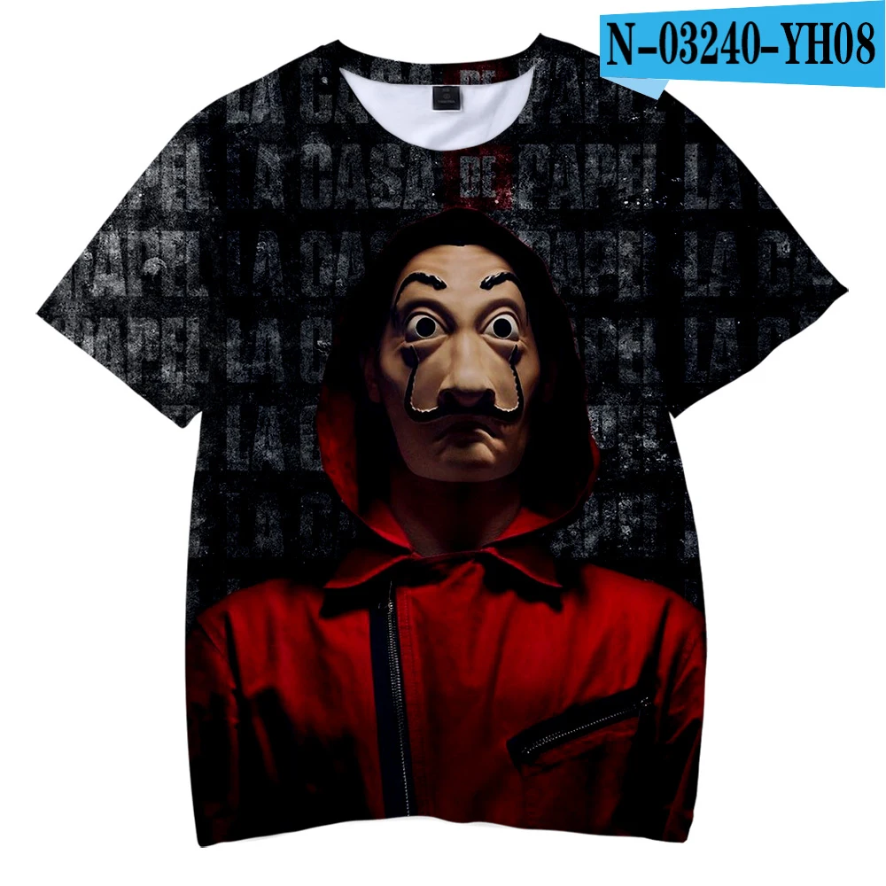 Salvador Dali/Детская футболка с круглым вырезом и принтом летняя модная повседневная футболка с короткими рукавами в стиле Харадзюку Лидер продаж - Цвет: picture color