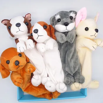 

Cartoon Animal Plush Pencil Case Kawaii Dog Shaped Pencil Bag School Stationery Pen Box for Kids Children Students