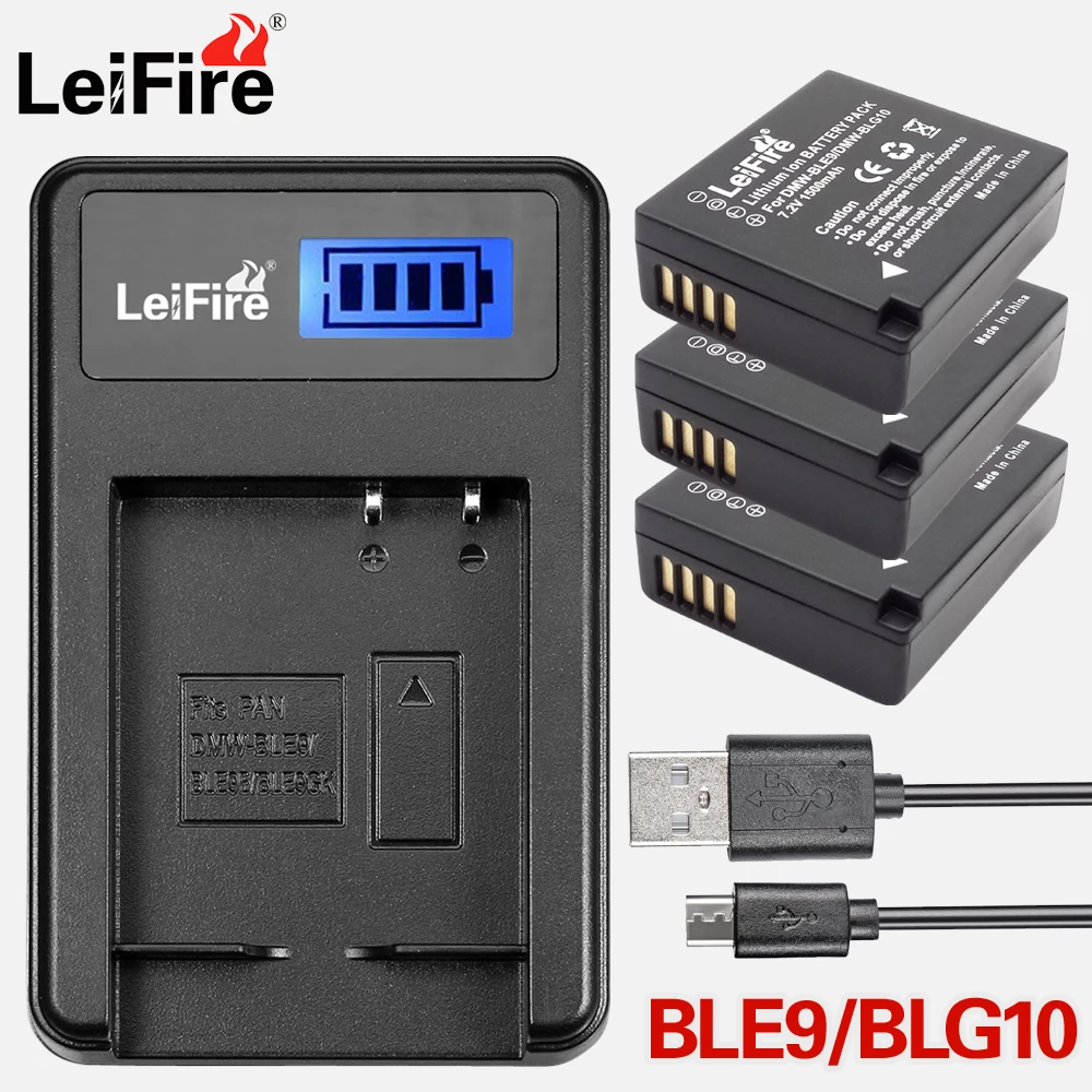 DMW-BLG10 ДМВ BLG10 BLE9E DMW-BLE9 BPDC15 Батарея ЖК-дисплей Зарядное устройство для цифрового фотоаппарата Panasonic LUMIX GF5 GF6 GX7 LX100 GX80 GX85 Аксессуары для фотоаппаратов