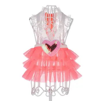 

Pet Spring & Summer Dress Love V-Neck Skirt for Small Dogs Clothing Wedding Skirts Lovely Cat Dresses Party Pet Apparel