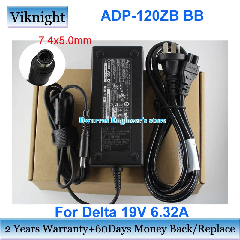 

Original DELTA AC Adapter ADP-120ZB BB 19V 6.32A 120W Power Supply For IBYTE AIO MINITOR 7.4x5.0mm With One PIN Laptop Charger