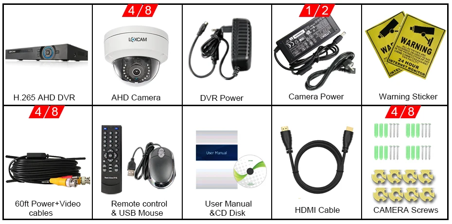 LOXCAM 5MP Ultra HD 8CH DVR комплект H.265+ CCTV камера система безопасности 5MP CCTV система наружного ночного видения комплект видеонаблюдения