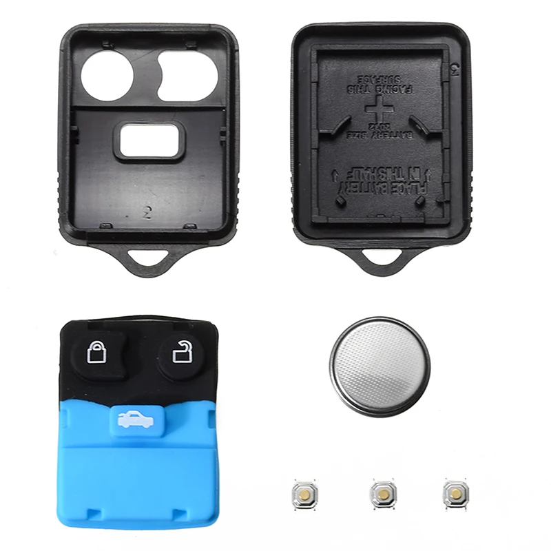 

3 Buttons Remote Key Fob Case with Battery Fit For Ford Transit Connect Maverick Remote Case Cover Fob Key Replacement