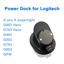GPW GPX Mouse Wireless Metal Power Charging Dock Base FPS RGB MOD for Logitech G Series G903 G502 Superlight Electronic Sport
