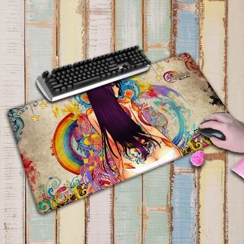 

Sexy japanesse Anime Art large 900x400/800x300/700x300/600x300 mouse pad computer game tablet mouse pad with edge lock