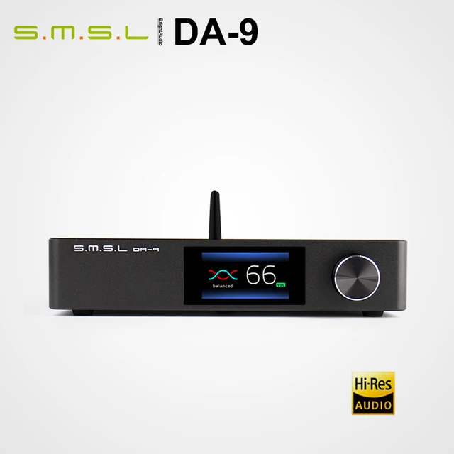 SMSL DA-9 DA9 Bluetooth 5.0 Hi-Res Power Amplifier AMP Support APT- X Remote Control RCA/XLR Input 1