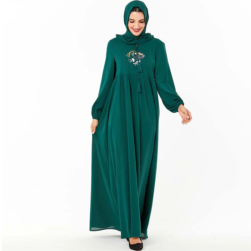 Абайя Дубайский хиджаб мусульманское платье Арабский Кафтан платье исламский абайя s Tesettur Elbise Турция халат Musulmane кафтан Marocain Vestidos