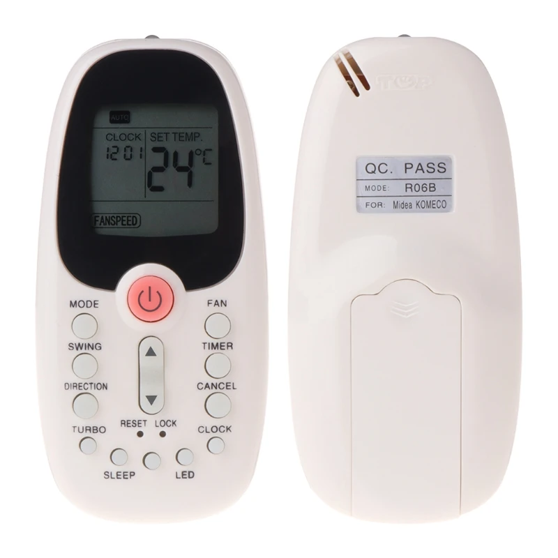 שלט רחוק להחליף עבור Midea טורנדו מזגן R06/BG R06/BGE R06/BGCE