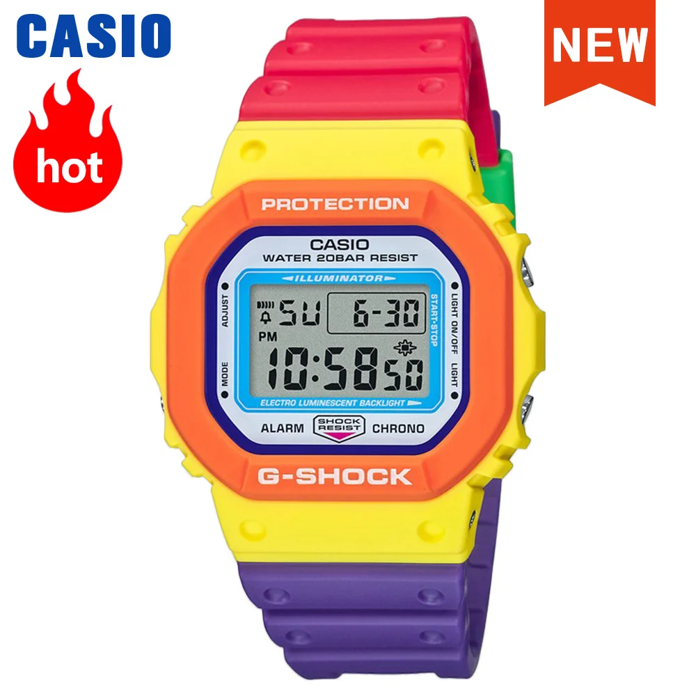 US $212.50 Casio Watch G Shock Watch Men Top Luxury Set Lego Color Matching Limited Rainbow Cube Multifunction Men Watch Relogio Masculino