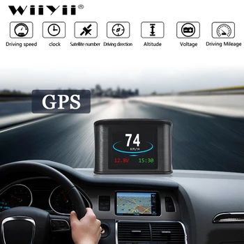 

T600 GPS OBD2 Car Head Up Display Computer Digital Speedometer Speed Display Fuel Consumption Temperature Gauge Diagnostic Tool